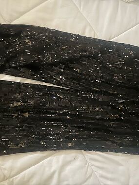 No Boundaries Black Sequin Wide Leg Jumpsuit Pants